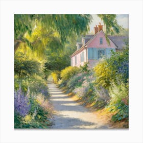 Monet S Haven A Garden Pathway To Tranquility (3) Canvas Print