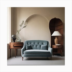 Room With A Sofa Canvas Print