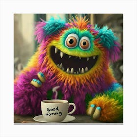 Good Morning Monster Canvas Print