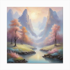 Chinese Landscape Painting Art Print Canvas Print