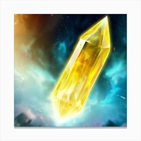 Golden Crystal 2 Canvas Print