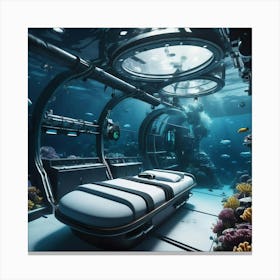 Underwater Bedroom Canvas Print