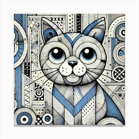 Mistrail City Cat Canvas Print