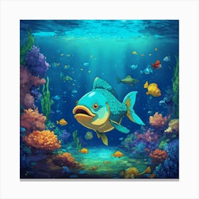 Fish In The Sea Canvas Print