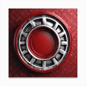 Red Metal Ring Canvas Print