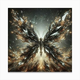 Crystal Butterfly Canvas Print