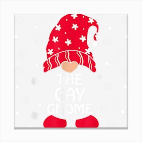 Gay Gnome Matching Family Group Christmas Party Pajama Canvas Print