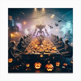 Halloween Dinner Canvas Print