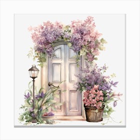 Lila Door Canvas Print