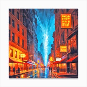 City At Night 3 Canvas Print