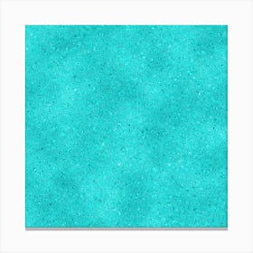 Aqua Glitter Canvas Print