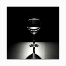 Shadow Of A Wine Glass Canvas Print