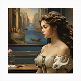 Portrait Of A Woman Canvas Print