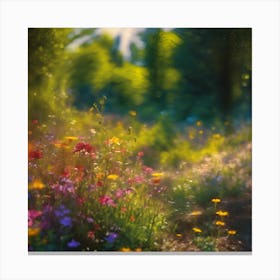 Summer in the Wildflower Garden Canvas Print