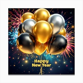 Happy New Year 28 Canvas Print