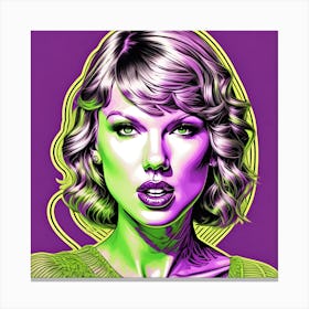 Taylor Swift Pop Star Canvas Print