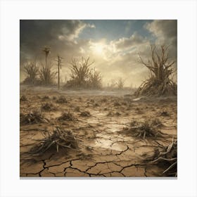 Dry Land 26 Canvas Print