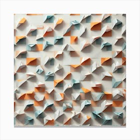 Origami Wall Canvas Print