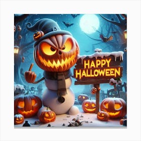 Happy Halloween 1 Canvas Print