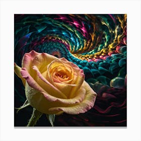 Fractal Rose Canvas Print