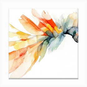 Watercolor Of A Parrot Canvas Print