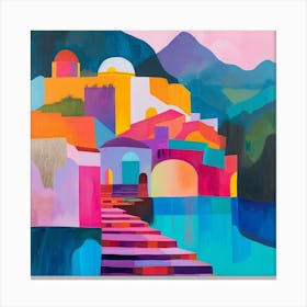 Abstract Travel Collection Antigua Guatemala 3 Canvas Print