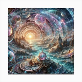 Psychedelic Universe Canvas Print