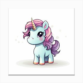 Cute Unicorn 715 Canvas Print