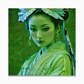 Japan Geisha Visual 27 Canvas Print