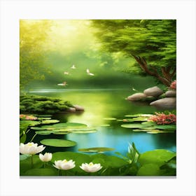 Lily Pond 3 Canvas Print