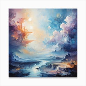 Abstract Landscape Painting Canvas Print