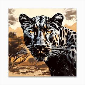 Leopard In The Wild Canvas Print