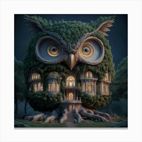 Owl House 1 Canvas Print