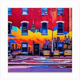 Colorful Cityscape Canvas Print