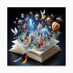 characters getting out of book Canvas Print