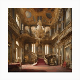 A Baroque Palace Interior Walls 1 Canvas Print