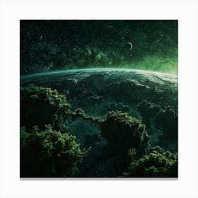 Green Universe Canvas Print