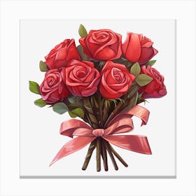 Bouquet Of Roses 12 Canvas Print