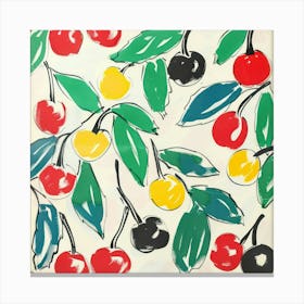 Cherry Painting Matisse Style 9 Canvas Print