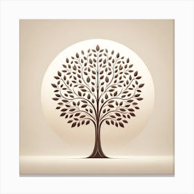 "Simplicity in Serenity: The Monochromatic Tree of Life" - This artwork celebrates the timeless elegance of nature with a single-tone Tree of Life set against a soft backdrop. Its minimalist design features a symmetrical structure that conveys balance and harmony. The use of monochromatic shades creates a subtle depth, making it a versatile piece for any space seeking a touch of tranquility and understated beauty. It's an embodiment of quiet growth and enduring strength, perfect for creating a meditative and peaceful atmosphere. Canvas Print
