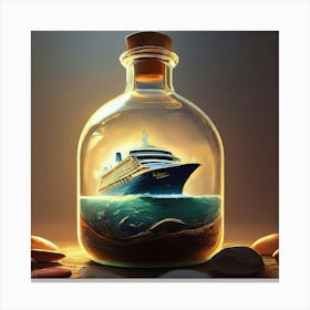 Ship In A Bottle 14 Canvas Print
