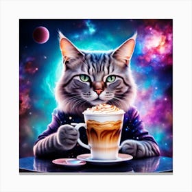 Cosmic Catfeine 2 Canvas Print