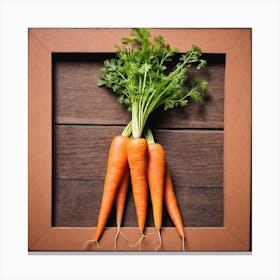 Carrots In A Frame 32 Canvas Print