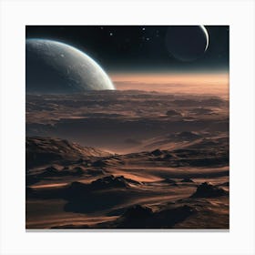 Mars Landscape 1 Canvas Print