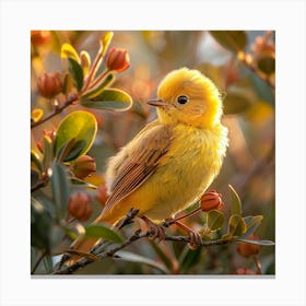 Yellow Bird Canvas Print