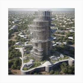 Futurist Tower Canvas Print