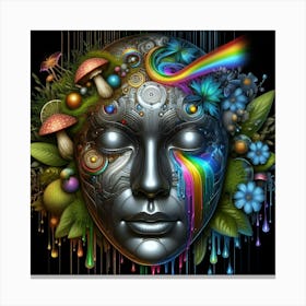 Rainbow Head Canvas Print