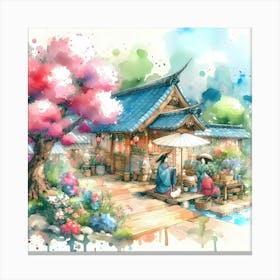 Asian Village 2 Canvas Print