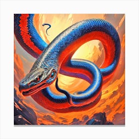 Snake In The Sky Canvas Print