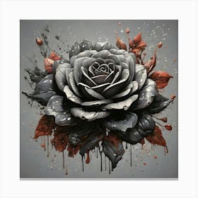 Black Rose 7 Canvas Print